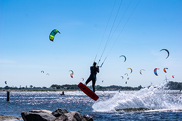 Kiten in Großenbrode